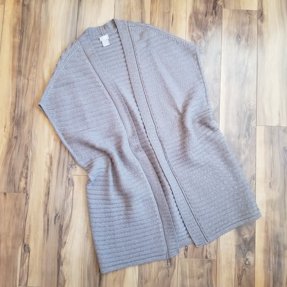 Chico's Sweaters - Chico's Long line Cardigan Sweater Vest Wool blend